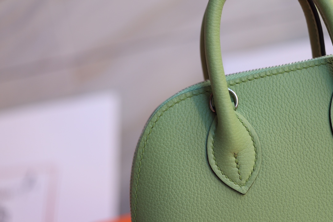 에르메스 미니 볼리드백 아보카도그린 은장 에버컬러